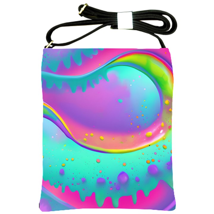 Liquid Art Pattern - Fluid Background Shoulder Sling Bag