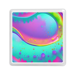 Liquid Art Pattern - Fluid Background Memory Card Reader (square) by GardenOfOphir