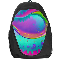 Liquid Art Pattern - Fluid Background Backpack Bag by GardenOfOphir