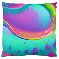 Liquid Art Pattern - Fluid Background Standard Premium Plush Fleece Cushion Case (two Sides) by GardenOfOphir