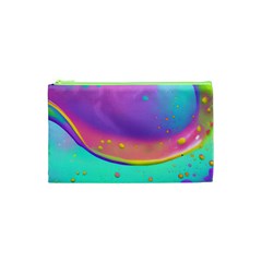 Liquid Art Pattern - Fluid Background Cosmetic Bag (xs) by GardenOfOphir