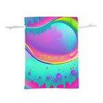 Liquid Art Pattern - Fluid Background Lightweight Drawstring Pouch (S) Front