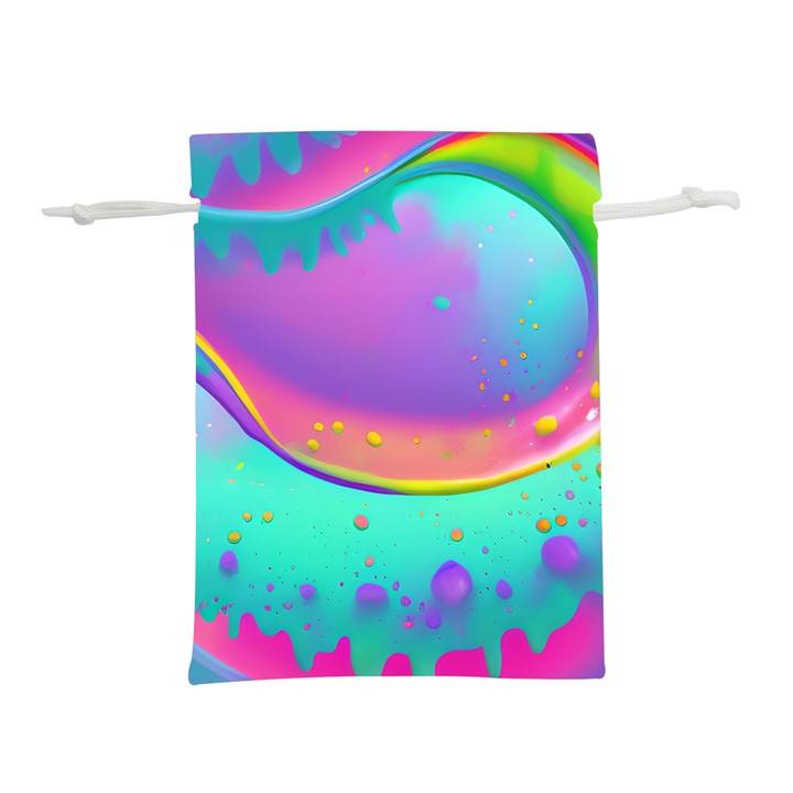 Liquid Art Pattern - Fluid Background Lightweight Drawstring Pouch (S)