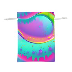 Liquid Art Pattern - Fluid Background Lightweight Drawstring Pouch (l) by GardenOfOphir