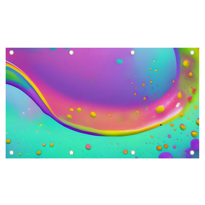 Liquid Art Pattern - Fluid Background Banner and Sign 7  x 4 