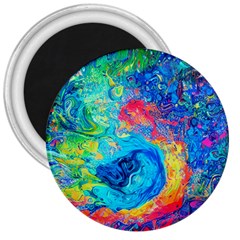 Liquid Art Pattern - Fluid Art 3  Magnets by GardenOfOphir