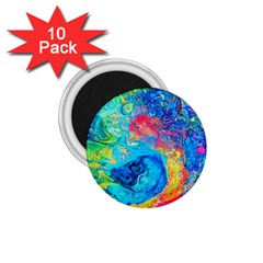 Liquid Art Pattern - Fluid Art 1 75  Magnets (10 Pack)  by GardenOfOphir