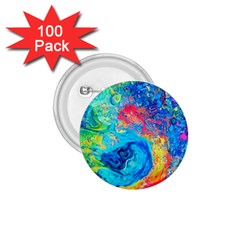 Liquid Art Pattern - Fluid Art 1 75  Buttons (100 Pack)  by GardenOfOphir