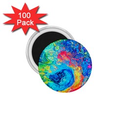 Liquid Art Pattern - Fluid Art 1 75  Magnets (100 Pack)  by GardenOfOphir