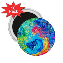 Liquid Art Pattern - Fluid Art 2 25  Magnets (10 Pack)  by GardenOfOphir