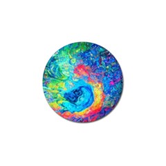 Liquid Art Pattern - Fluid Art Golf Ball Marker by GardenOfOphir