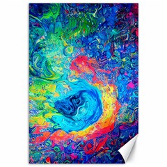 Liquid Art Pattern - Fluid Art Canvas 12  X 18  by GardenOfOphir