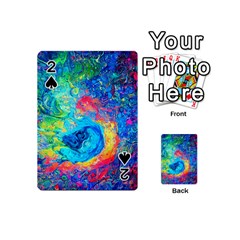 Liquid Art Pattern - Fluid Art Playing Cards 54 Designs (mini) by GardenOfOphir