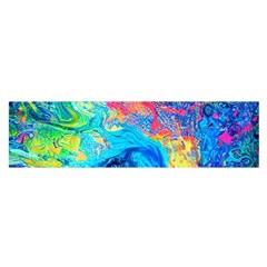 Liquid Art Pattern - Fluid Art Oblong Satin Scarf (16  X 60 ) by GardenOfOphir