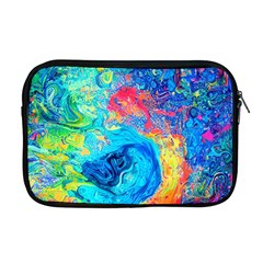 Liquid Art Pattern - Fluid Art Apple Macbook Pro 17  Zipper Case by GardenOfOphir