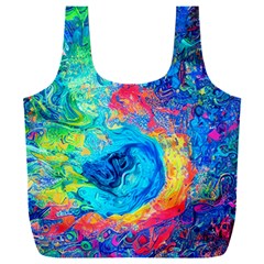 Liquid Art Pattern - Fluid Art Full Print Recycle Bag (xxl) by GardenOfOphir