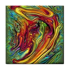 Liquid Art Pattern - Abstract Art Tile Coaster by GardenOfOphir