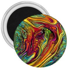 Liquid Art Pattern - Abstract Art 3  Magnets by GardenOfOphir