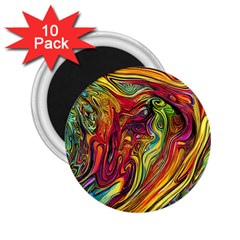 Liquid Art Pattern - Abstract Art 2 25  Magnets (10 Pack)  by GardenOfOphir