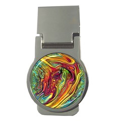 Liquid Art Pattern - Abstract Art Money Clips (round)  by GardenOfOphir