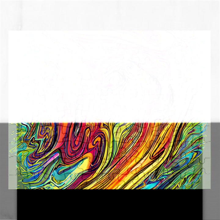 Liquid Art Pattern - Abstract Art Rectangular Jigsaw Puzzl