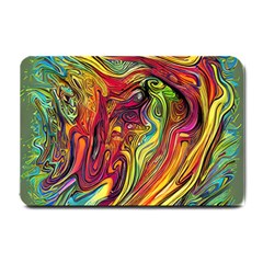 Liquid Art Pattern - Abstract Art Small Doormat by GardenOfOphir