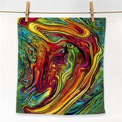 Liquid Art Pattern - Abstract Art Face Towel by GardenOfOphir