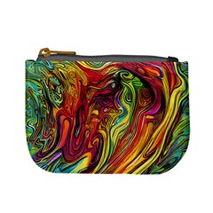 Liquid Art Pattern - Abstract Art Mini Coin Purse by GardenOfOphir