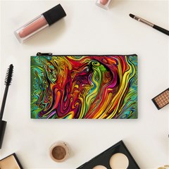 Liquid Art Pattern - Abstract Art Cosmetic Bag (small) by GardenOfOphir