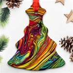 Liquid Art Pattern - Abstract Art Ornament (Christmas Tree)  Front