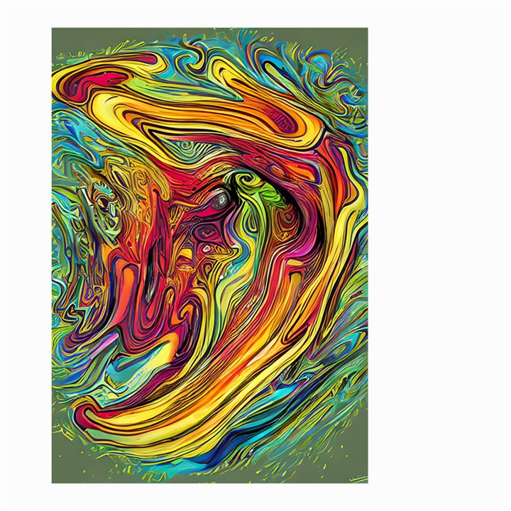 Liquid Art Pattern - Abstract Art Small Garden Flag (Two Sides)