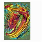 Liquid Art Pattern - Abstract Art Small Garden Flag (Two Sides) Back