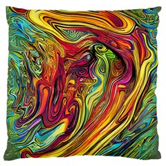 Liquid Art Pattern - Abstract Art Large Cushion Case (two Sides) by GardenOfOphir