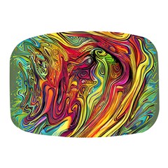 Liquid Art Pattern - Abstract Art Mini Square Pill Box by GardenOfOphir