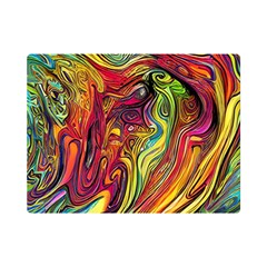 Liquid Art Pattern - Abstract Art One Side Premium Plush Fleece Blanket (mini) by GardenOfOphir