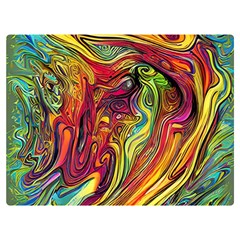 Liquid Art Pattern - Abstract Art Premium Plush Fleece Blanket (extra Small) by GardenOfOphir