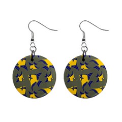 Background Pattern Texture Design Wallpaper Mini Button Earrings by Wegoenart