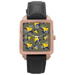 Background Pattern Texture Design Wallpaper Rose Gold Leather Watch  by Wegoenart