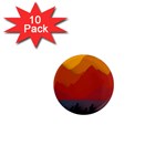 Mountain Forest Nature Scenery Art Mountains 1  Mini Magnet (10 pack)  Front