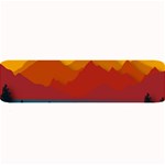 Mountain Forest Nature Scenery Art Mountains Large Bar Mat 32 x8.5  Bar Mat