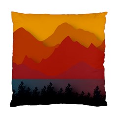 Mountain Forest Nature Scenery Art Mountains Standard Cushion Case (two Sides) by Wegoenart