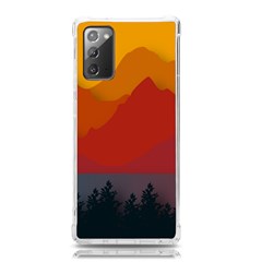 Mountain Forest Nature Scenery Art Mountains Samsung Galaxy Note 20 Tpu Uv Case