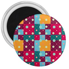 Background Pattern Texture Design Dots Wallpaper 3  Magnets by Wegoenart