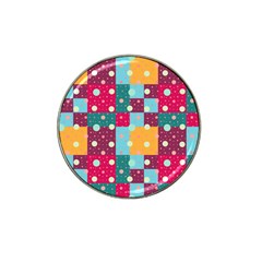 Background Pattern Texture Design Dots Wallpaper Hat Clip Ball Marker (4 Pack) by Wegoenart