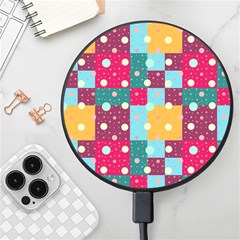 Background Pattern Texture Design Dots Wallpaper Wireless Fast Charger(black) by Wegoenart