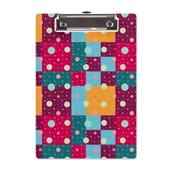 Background Pattern Texture Design Dots Wallpaper A5 Acrylic Clipboard by Wegoenart