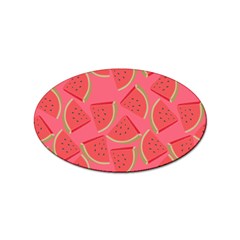 Watermelon Background Watermelon Wallpaper Sticker Oval (100 Pack) by Wegoenart