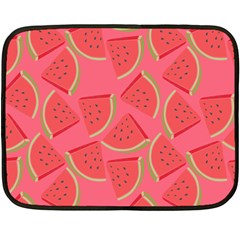 Watermelon Background Watermelon Wallpaper One Side Fleece Blanket (mini) by Wegoenart