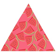 Watermelon Background Watermelon Wallpaper Wooden Puzzle Triangle by Wegoenart