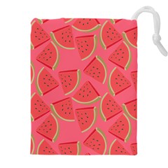 Watermelon Background Watermelon Wallpaper Drawstring Pouch (5xl) by Wegoenart